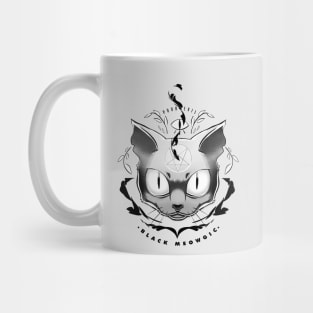 Black Meowgic Mug